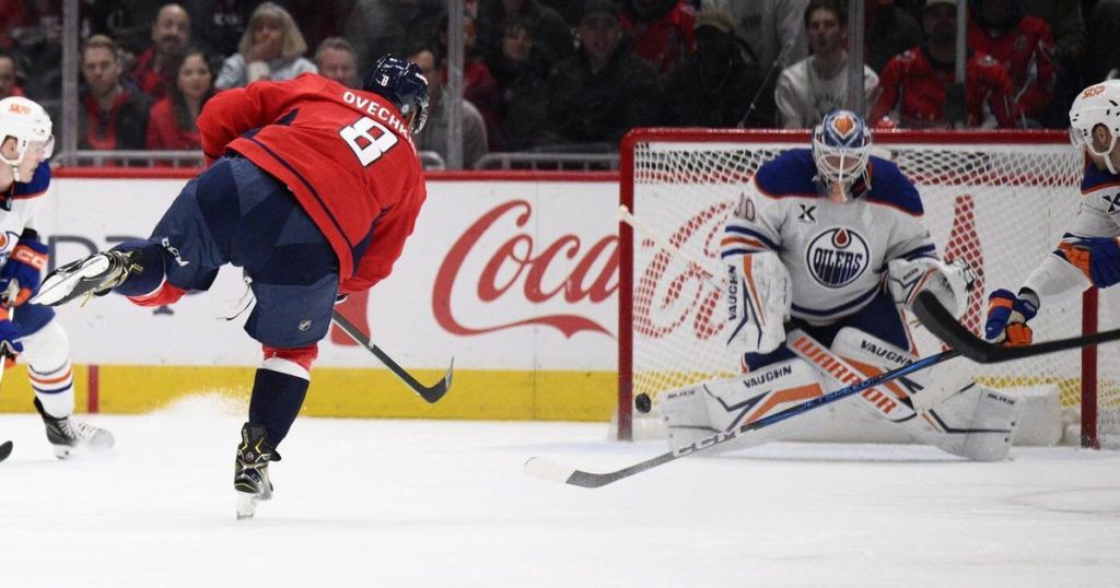 Ovechkin has hat trick to move 13 away from breaking Gretzky’s goals record as Capitals beat Oilers