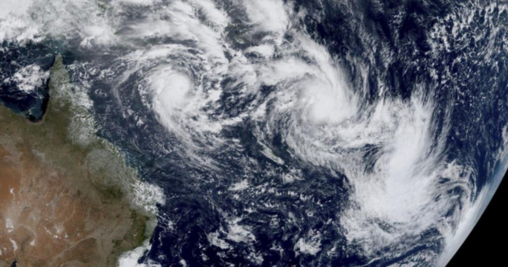 Three tropical cyclones are swirling in the South Pacific