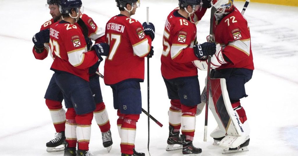 Panthers beat Oilers 4-3, take first place in Atlantic Division