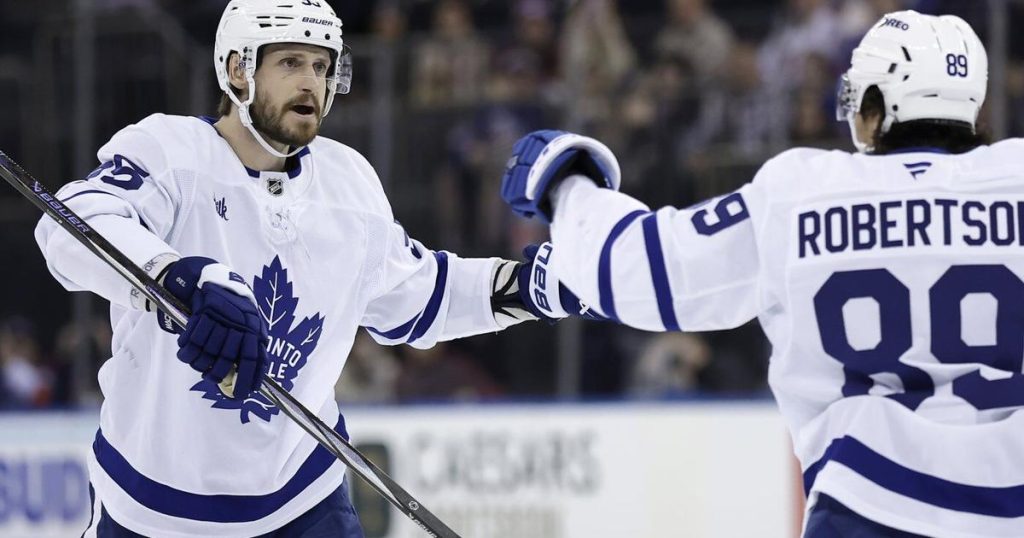Knies breaks third-period tie as surging Leafs beat Rangers 3-2