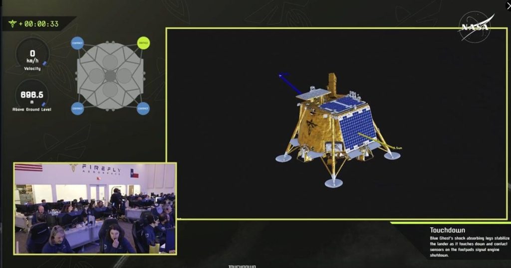 Private lunar lander Blue Ghost aces moon touchdown with a special delivery for NASA
