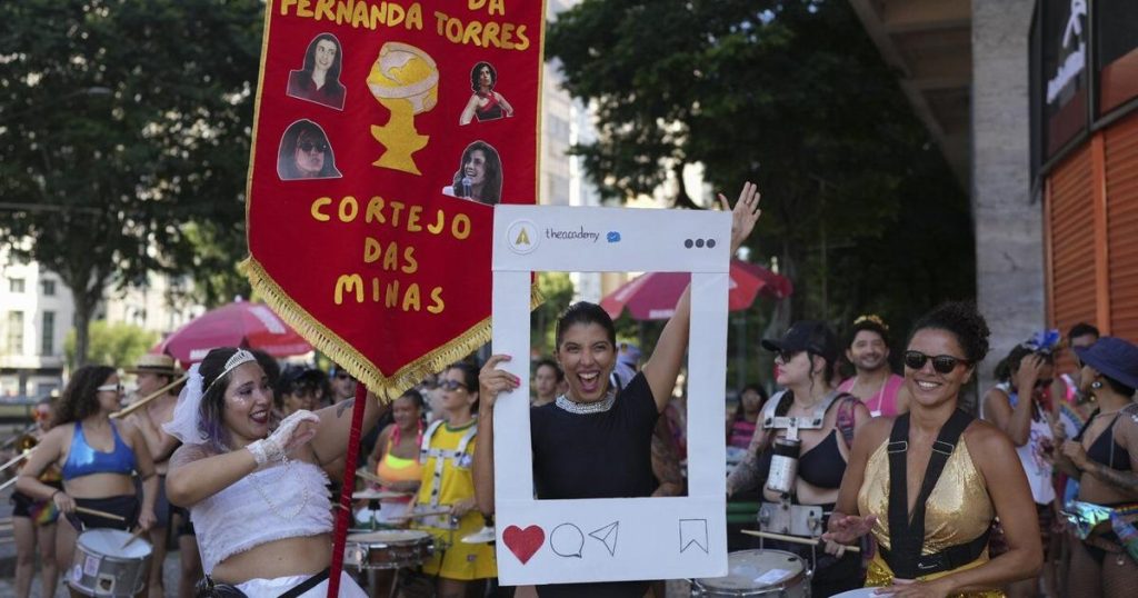 Oscar fever for Brazil’s Fernanda Torres has made her this year’s Carnival muse