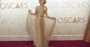 Ariana Grande goes full Glinda, ‘Wicked’ bestie Erivo does Elphaba proud in green on Oscars carpet