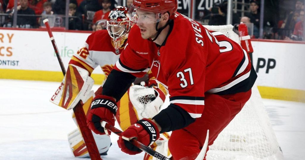 Sebastian Aho’s OT goal lifts Hurricanes past Flames 2-1