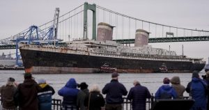 Historic ship completes first leg of journey to become world’s largest artificial reef