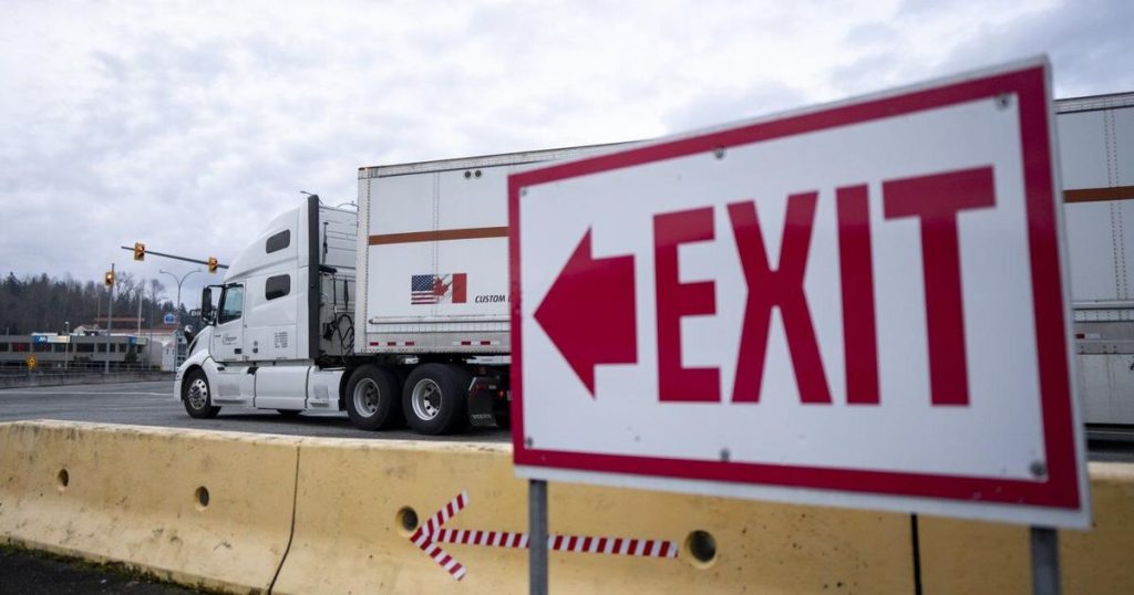 Truckers scramble for new routes as tariffs bring shipments to a halt