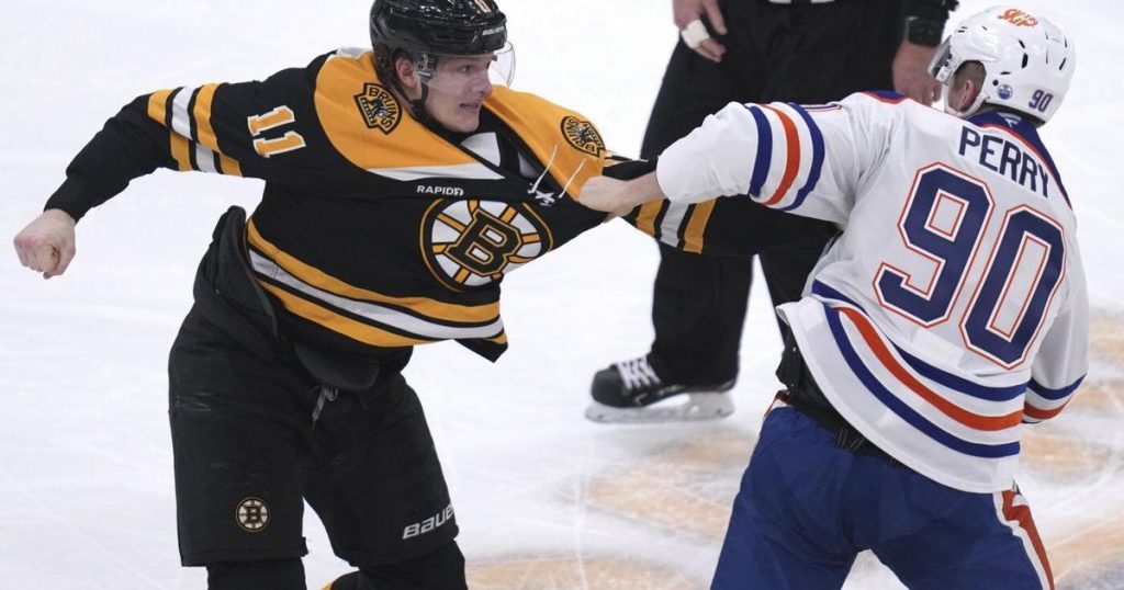 Oilers acquire forward Trent Frederic from Bruins in three-team deal