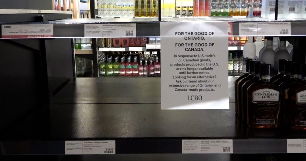 LCBO removes U.S. liquor from the shelves in response to tariffs |