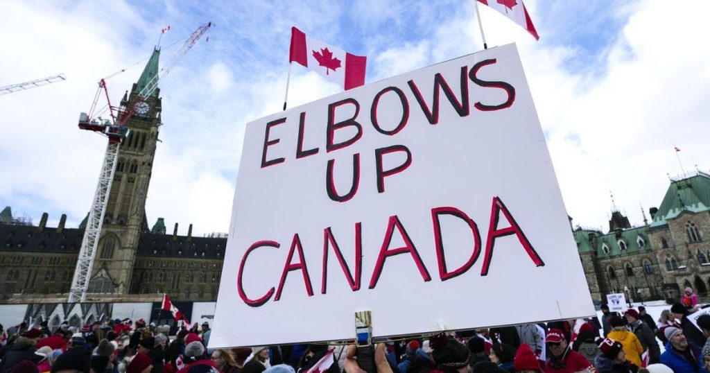 With U.S. threats of making Canada the 51st state, hundreds rally on Parliament Hill