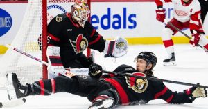 Ullmark stops 48 shots, Cozens scores winner as Senators edge Red Wings 2-1 Ullmark stops 48 shots, Cozens scores winner as Senators edge Red Wings 2-1