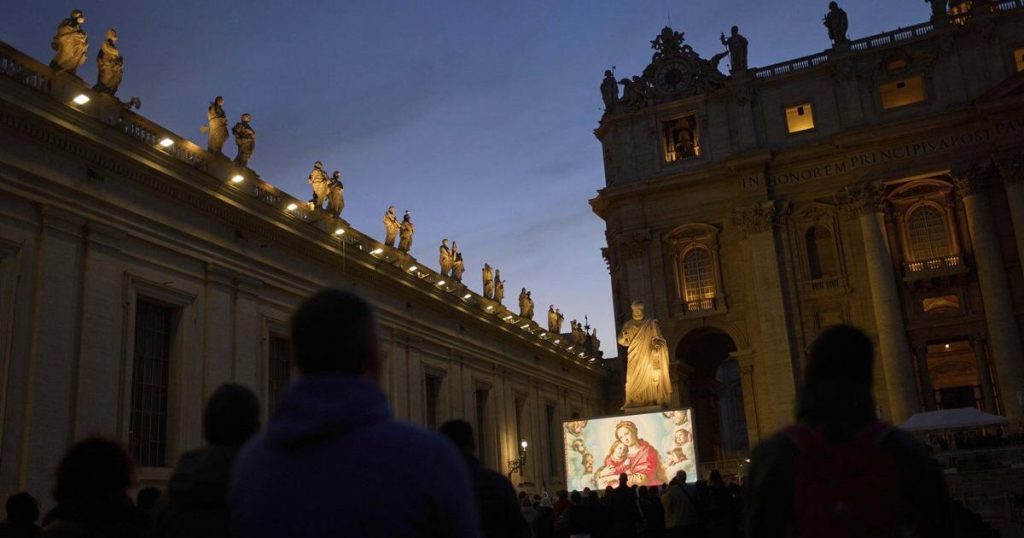 The pope’s improving condition confirmed with a chest X-ray, Vatican says