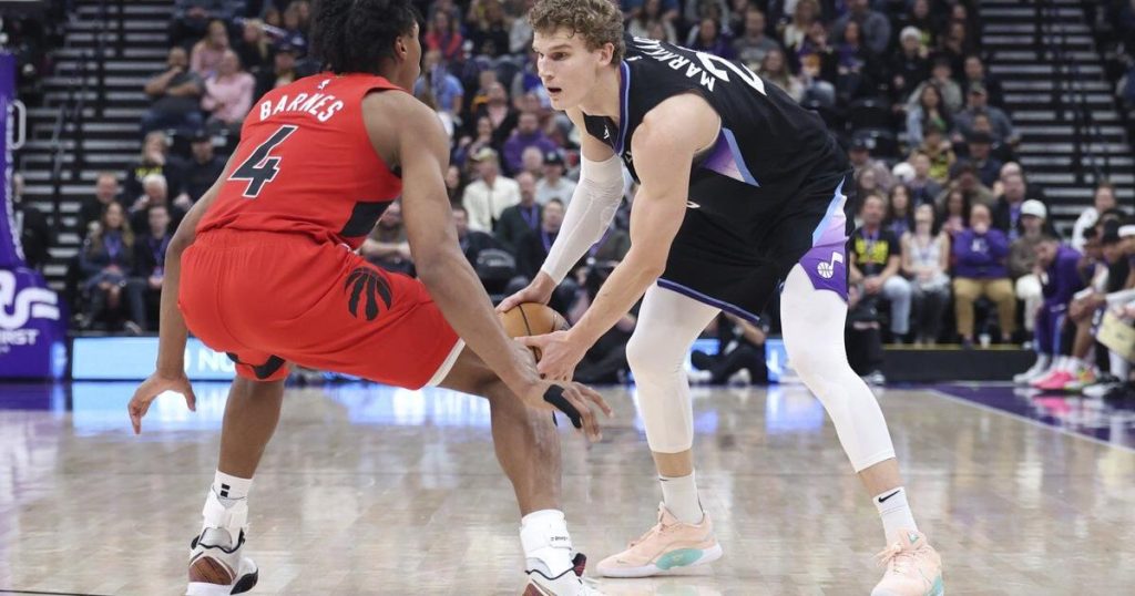 Barnes and Quickley each score 20 points to help Raptors beat Jazz, 126-118