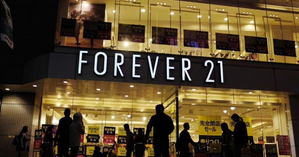Mall staple Forever 21 files for bankruptcy protection, again
