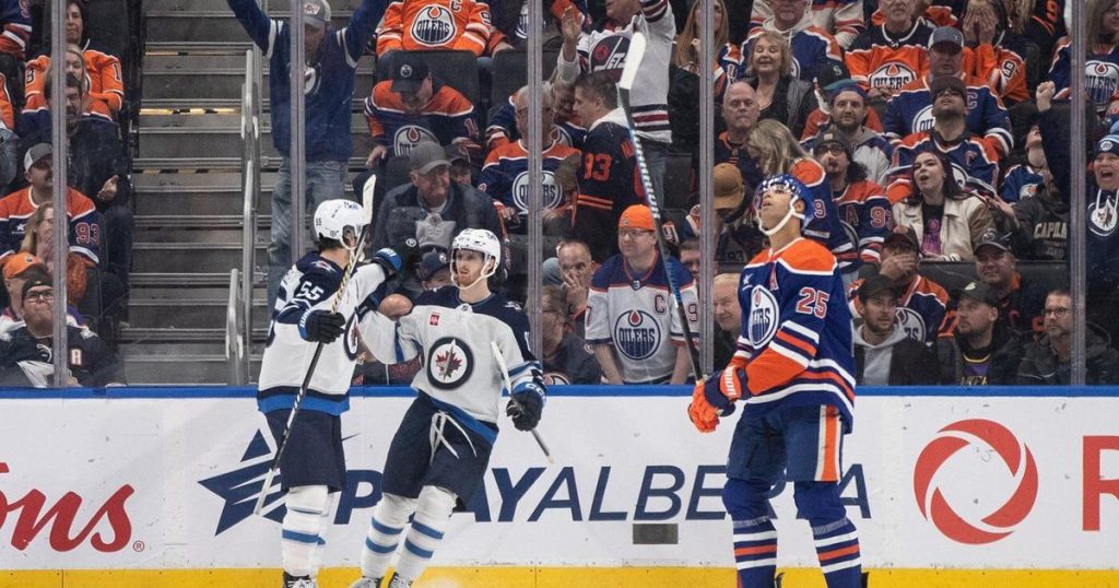 Connor’s OT winner lifts Jets past Oilers, who lost McDavid late