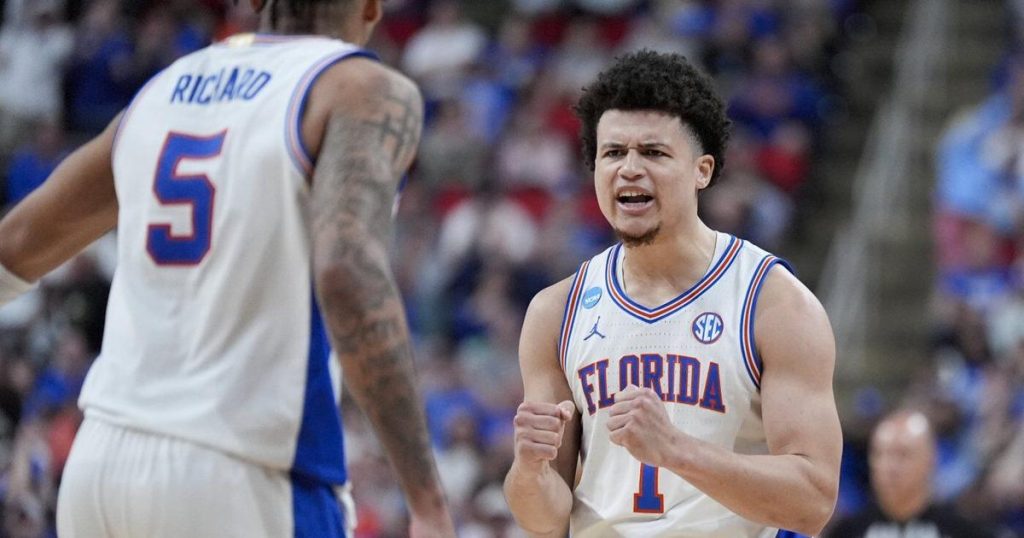 Florida ends UConn’s bid for third straight national title with 77-75 March Madness win