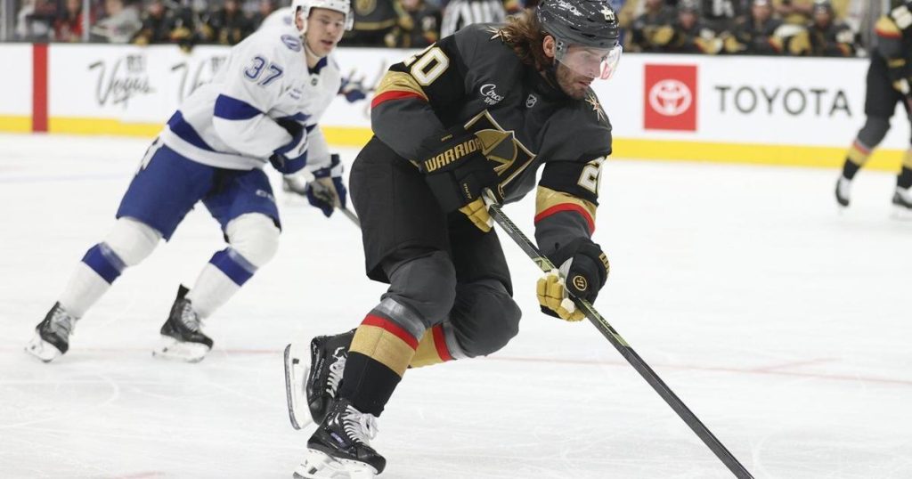 NHL roundup: Hertl scores 31st goal, Golden Knights down Lightning 4-2