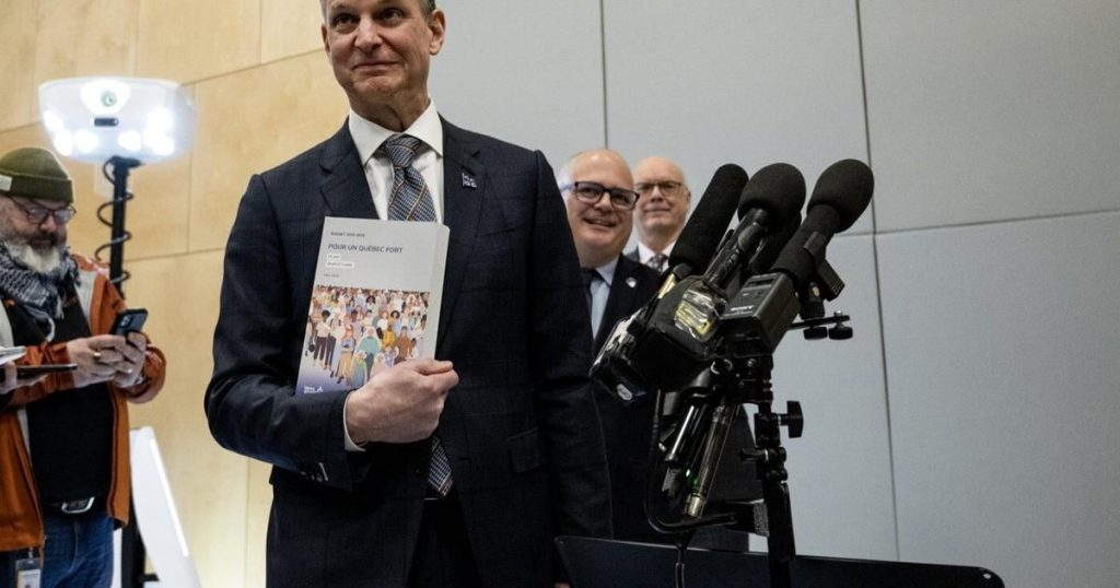 Quebec budget expected to include record deficit, measures to address tariff threats