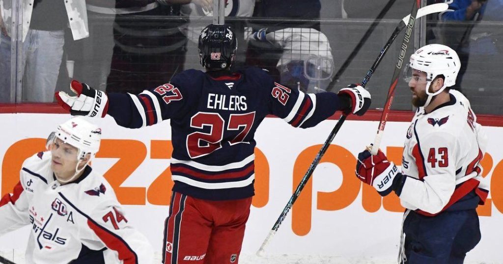 Jets thrilled to KO the Caps 3-2 in OT, despite Ovechkin’s late goal