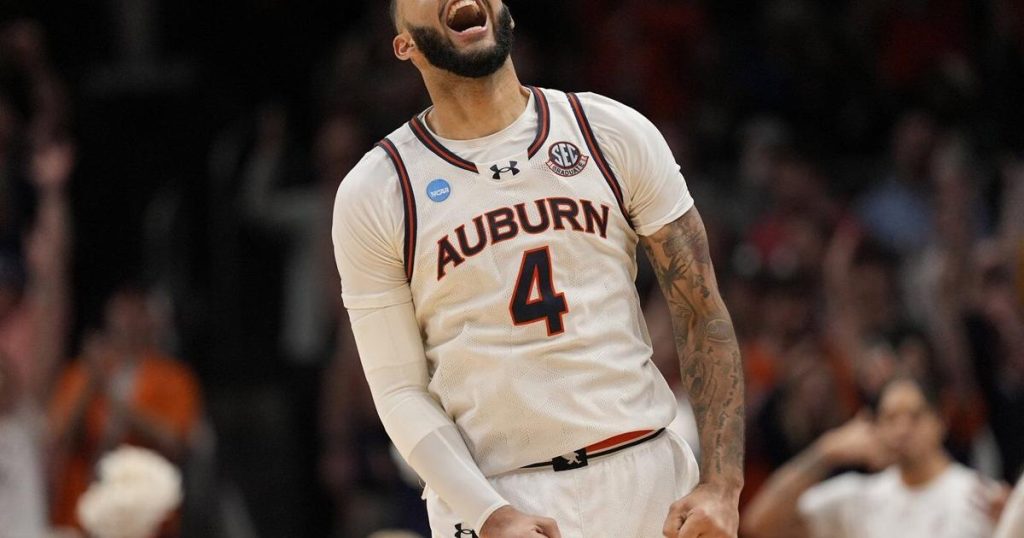 Auburn completes sweep of No. 1 seeds into Final Four, beating Michigan State 70-64