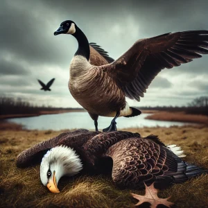 The Canada Goose and Bald Eagle Fight Through a Black Canadian Lens