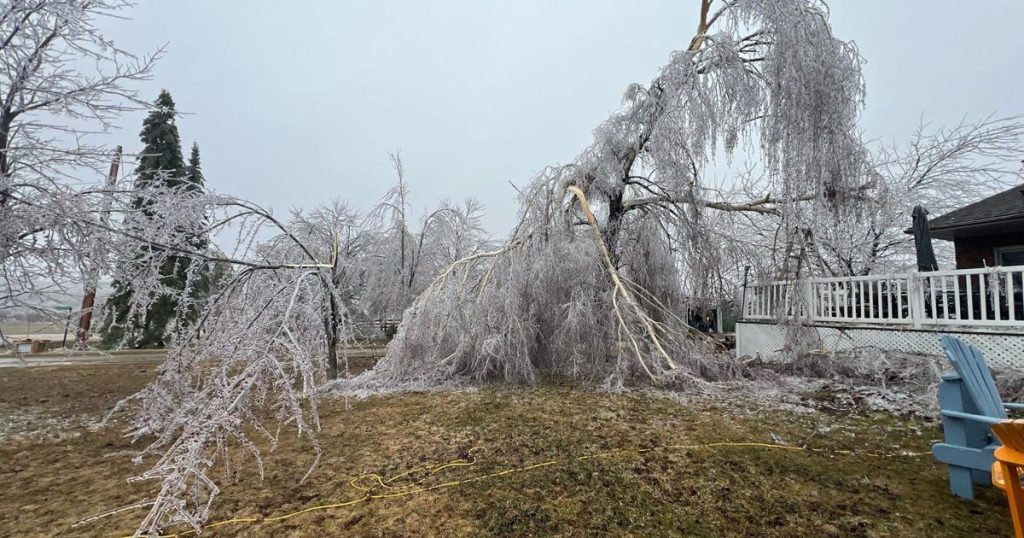 Power outages persist in hard-hit areas after Ontario ice storm