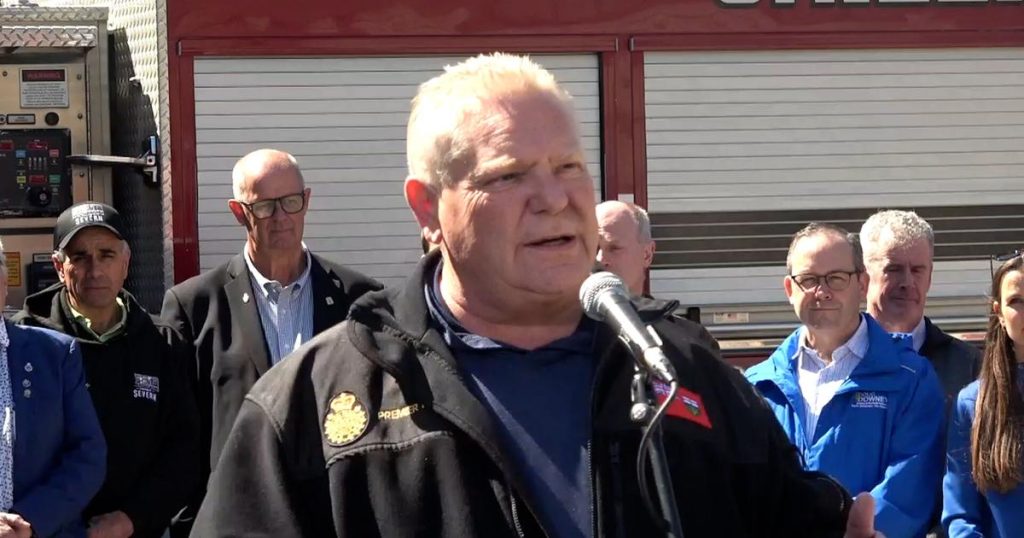 Premier Doug Ford visits cities hit hard by ice storms |