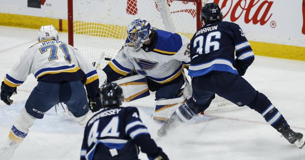 Jets top Blues 3-1 for franchise-record 53rd win of the season