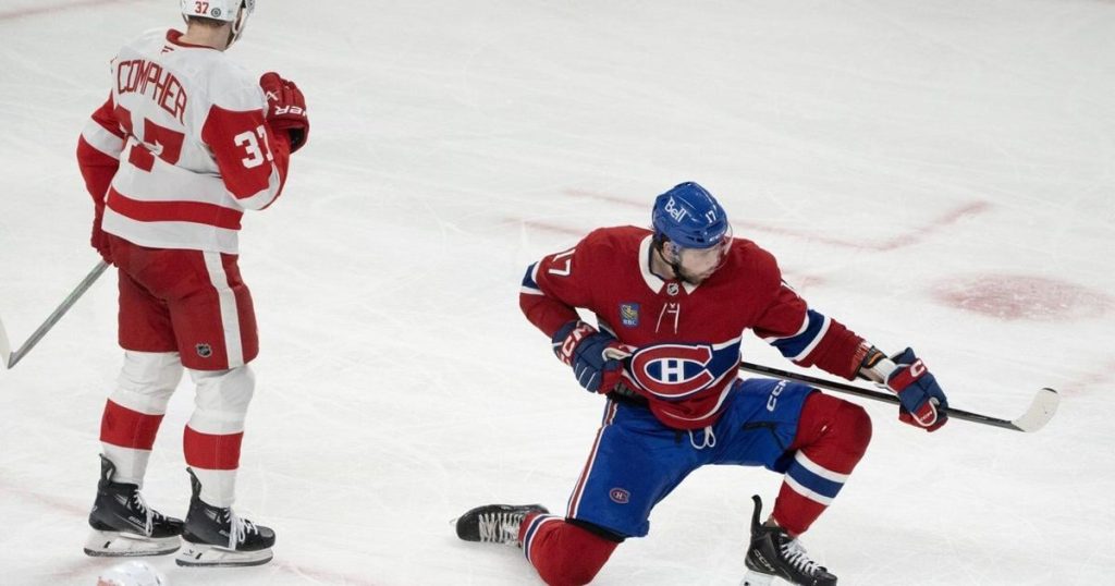 Montembeault, Anderson lift Canadiens over Red Wings 4-1 for sixth straight win