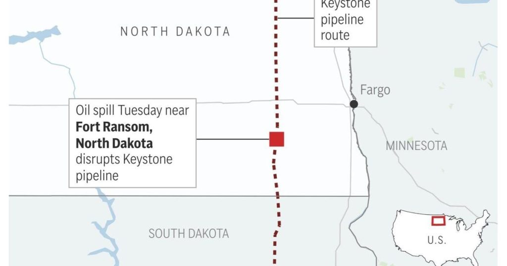 Ruptured Keystone pipeline segment isolated, spill cleanup ongoing: South Bow