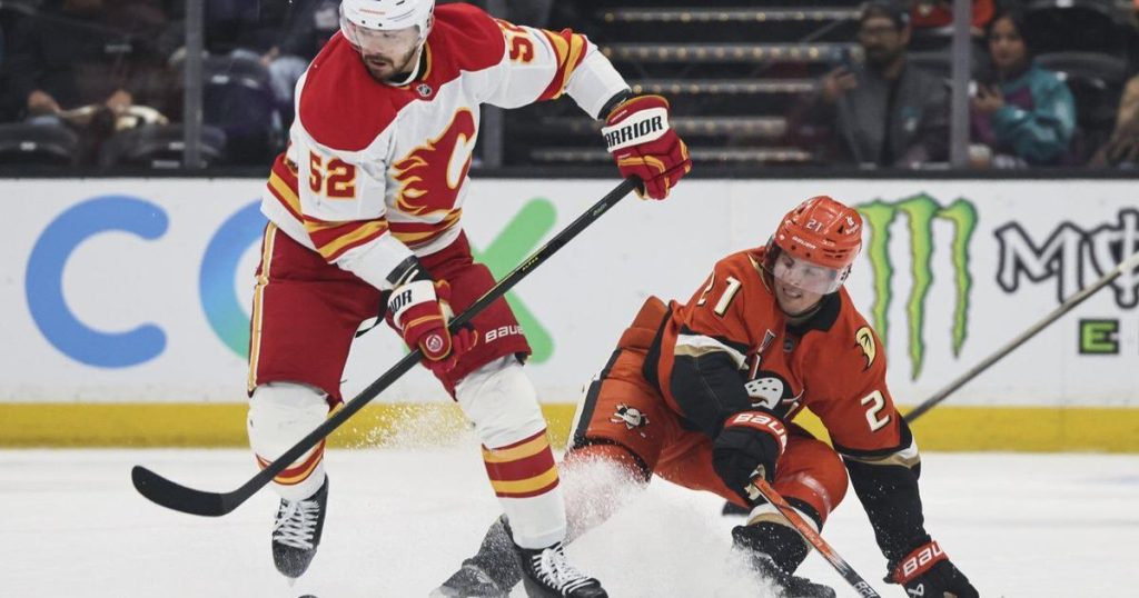 Gauthier scores late in 3rd and in OT to lift the Ducks past the Flames, 4-3