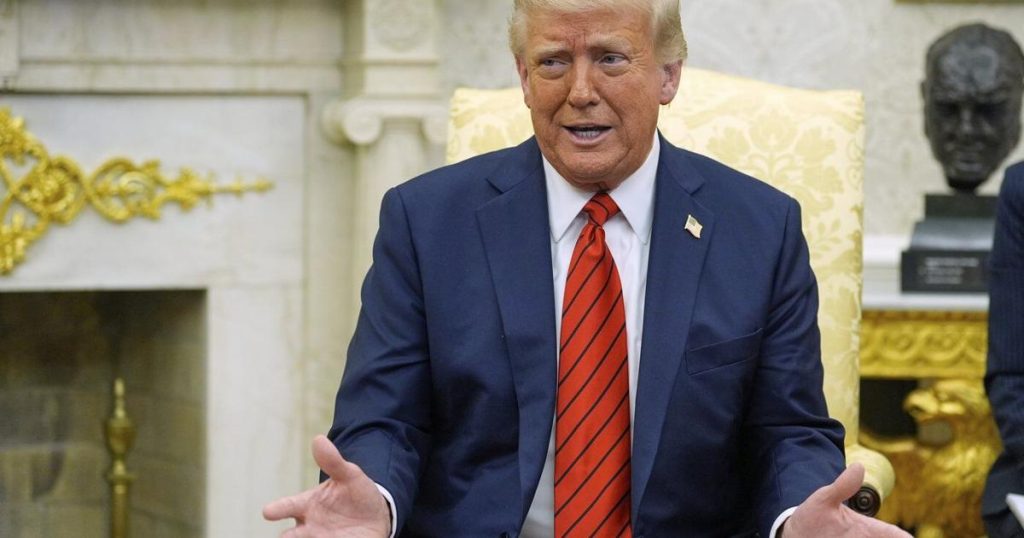 Trump claims tariffs making America rich while also suggesting trade deals are coming