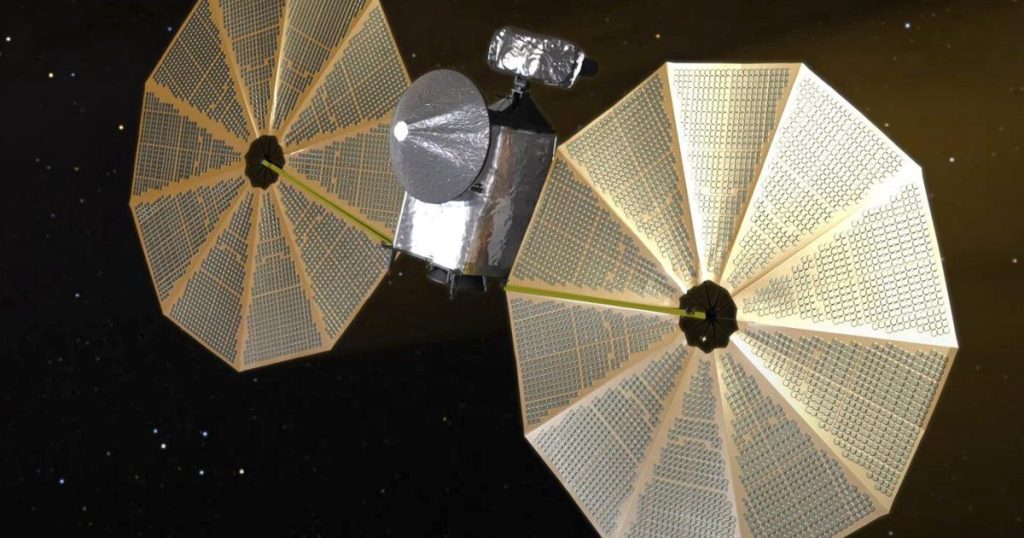 NASA’s Lucy spacecraft beams back pictures of an asteroid shaped like a lumpy bowling pin