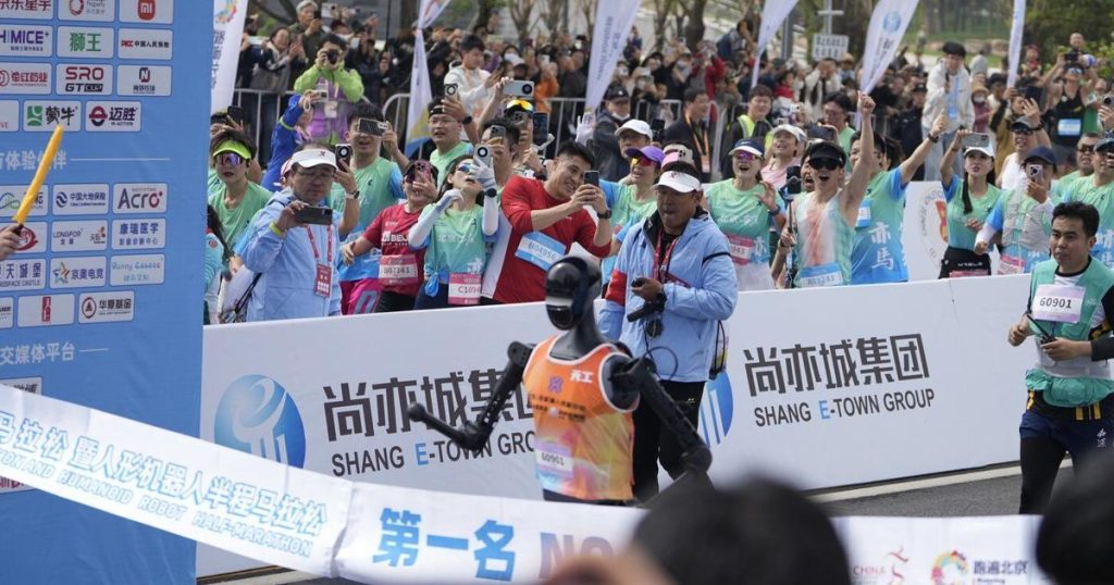 No sweat: Humanoid robots run a Chinese half-marathon alongside flesh-and-blood competitors