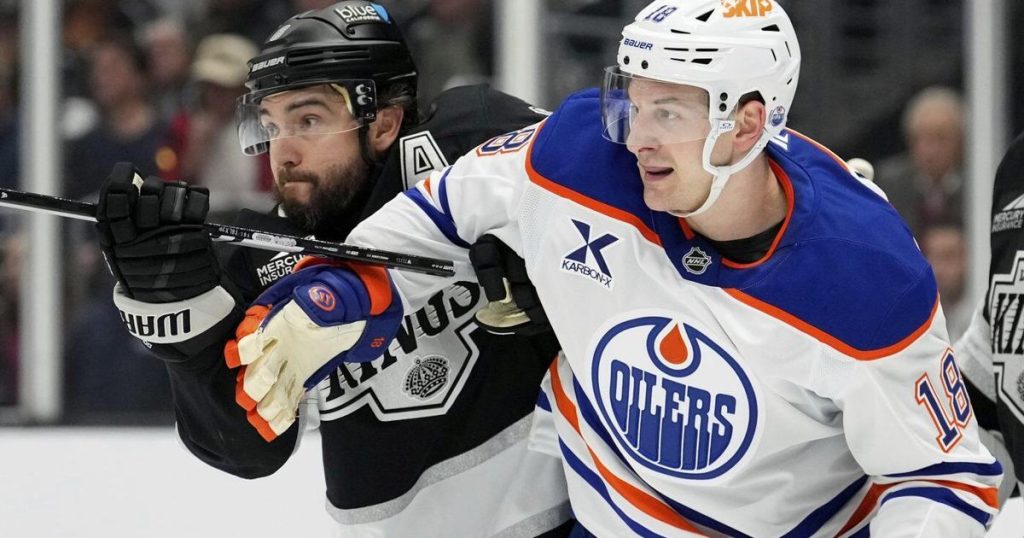 Kings blow a 4-goal lead before Danault scores the last-minute winner in 6-5 opening win over Oilers
