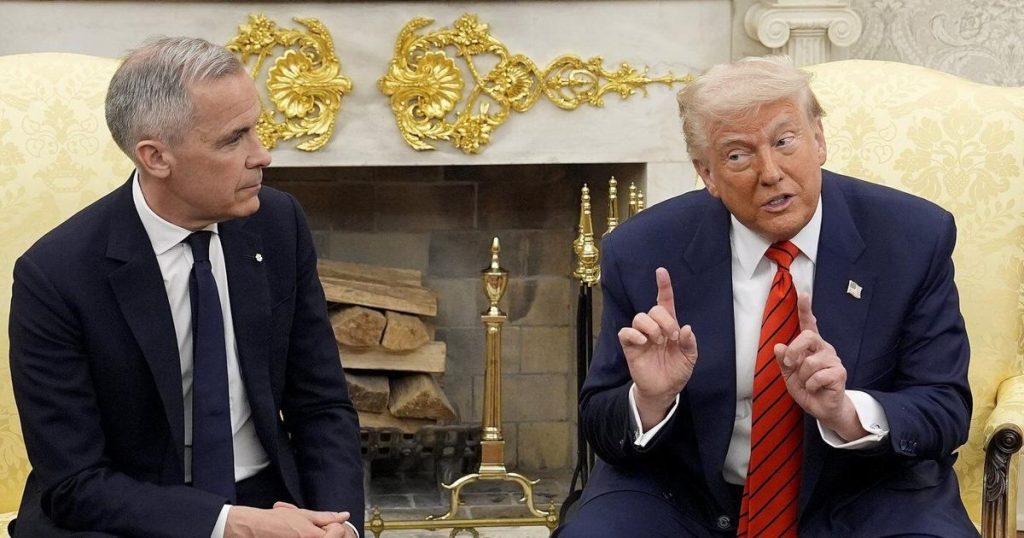 Carney says there’s ‘more work to do’ after meeting with Trump