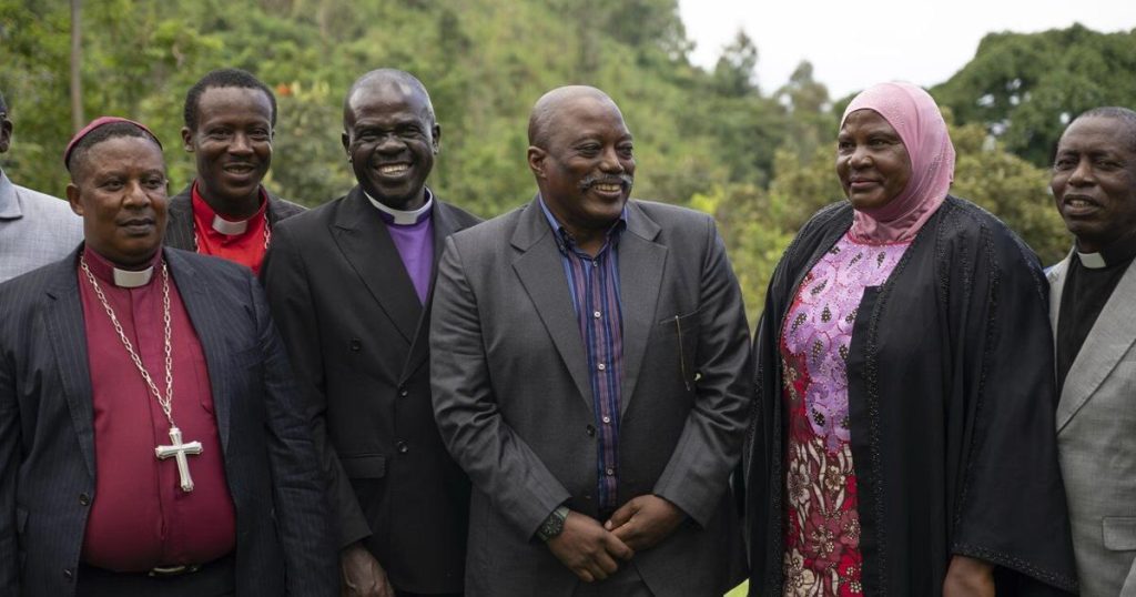 Former Congolese leader Kabila meets with religious leaders in rebel-controlled city