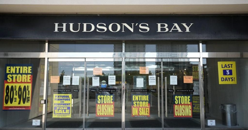 Hudson’s Bay heads into last days of sale with lots of shoppers, little merchandise