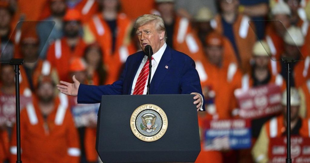 Trump says he will double tariffs on steel and aluminum imports to 50 per cent