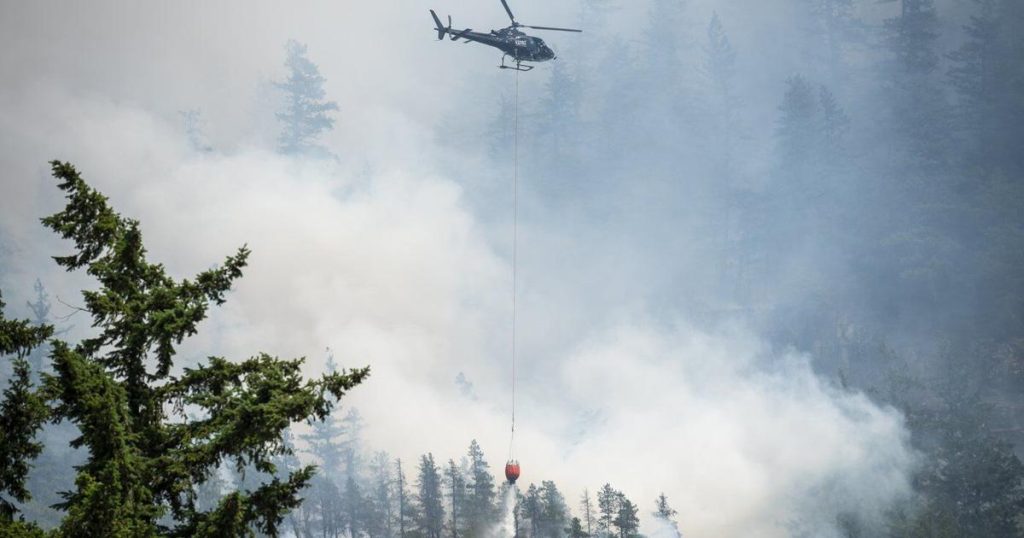 Wildfire looming over Squamish, B.C., reached within 40 metres of homes