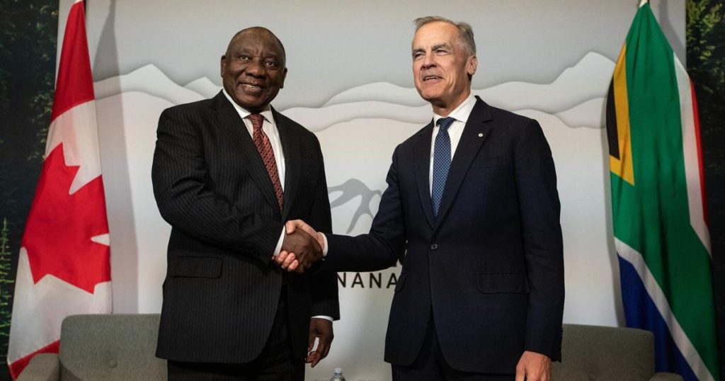 In the news today: Carney to meet Trump this morning at G7 in Alberta