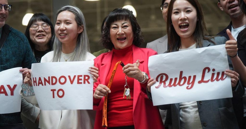 B.C. billionaire Ruby Liu gets keys to first retail store once owned by The Bay