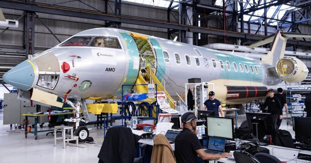 Bombardier shares up after deal for 50 jets valued at US.7B
