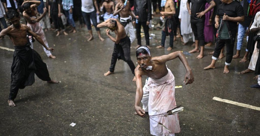 Photos of Shiite Muslims around the world commemorating Ashoura