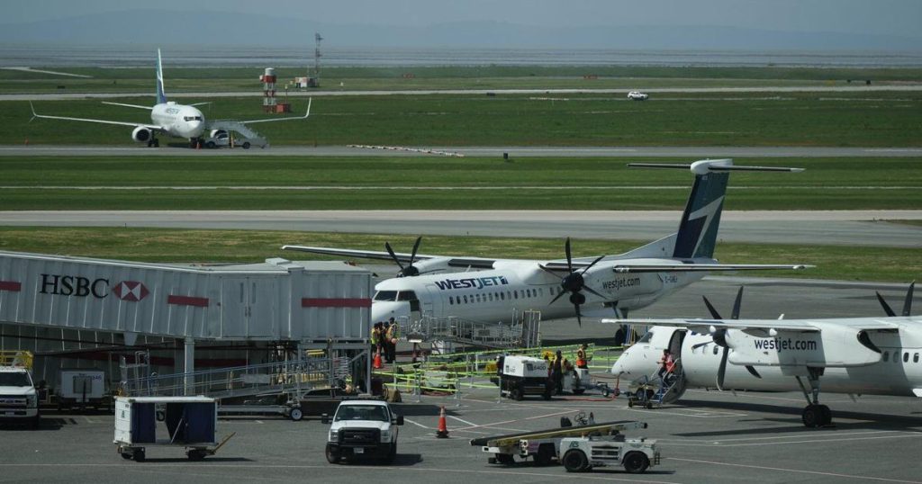 Federal investigators deployed to probe WestJet engine fire at Vancouver airport