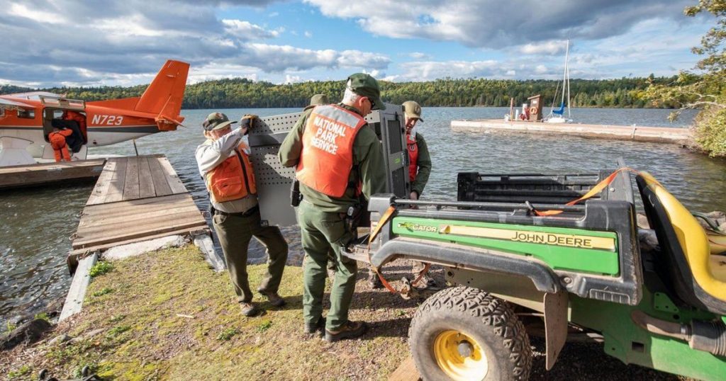 Unexpected medical issue grounds Isle Royale wolf-moose survey