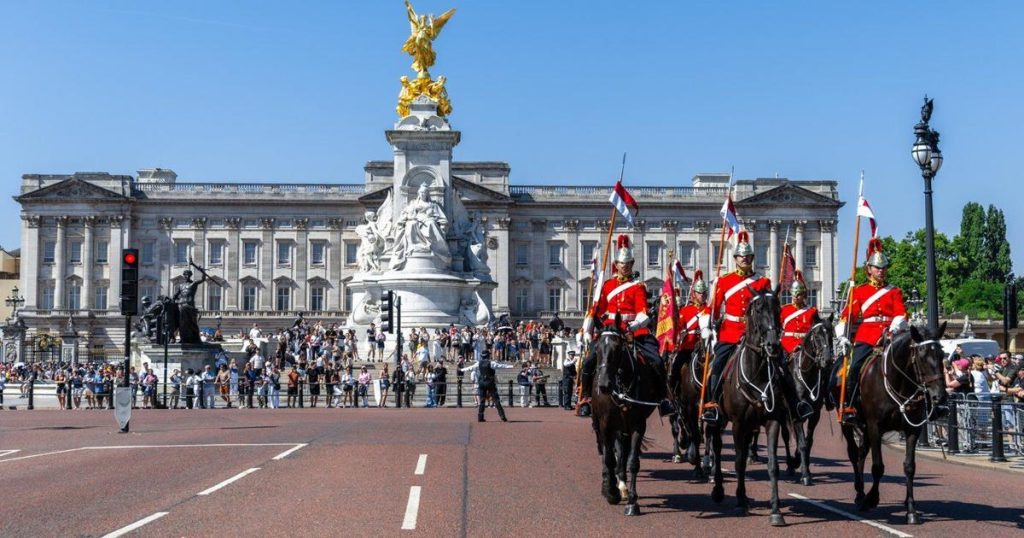 Edmonton-based ceremonial mounted army troop guarding London