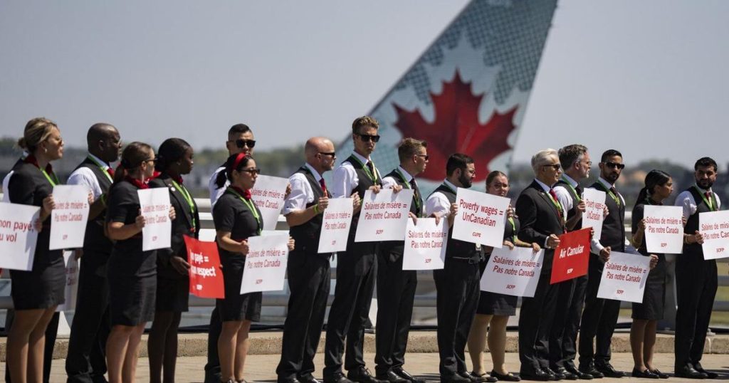 Air Canada flight attendants’ union declines arbitration proposal from airline