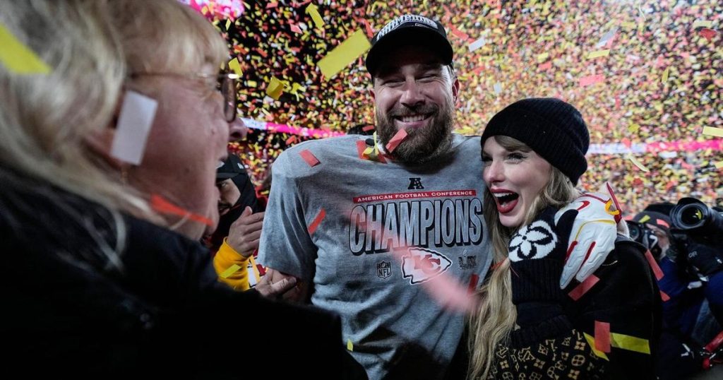 Taylor Swift’s chat with the Kelces on ‘New Heights’ marks a milestone moment for podcasts