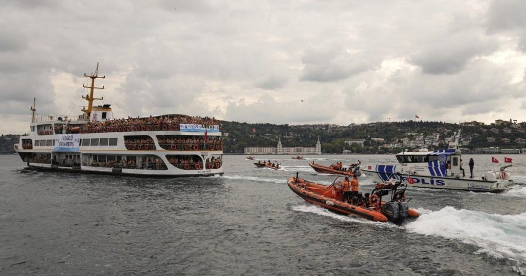 Turkish authorities search for a Russian swimmer who went missing in cross-Bosphorus race