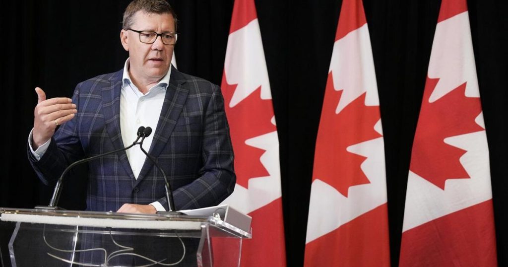 Saskatchewan Premier Moe says Canada should remove tariff on Chinese EVs